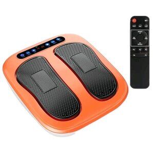 HOILTAL Electric Shiatsu Foot Massager Machine Vibration + Remote Control Orange